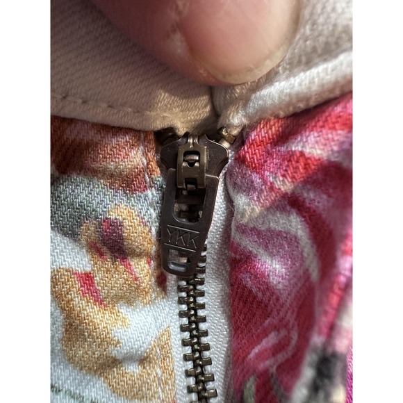 Pilcro And The Letterpress Mid Rise Skinny Jeans Womens 30 Floral Stretch Denim - Picture 12 of 15